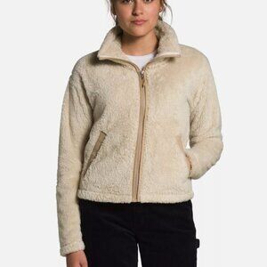 The North Face Women's Full Zip Fleece Jacket, Beige Size M
